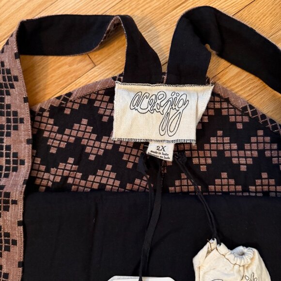 ACE & JIG "Huck" shortall in herringbone, Size 2X, NWT - Picture 6 of 8